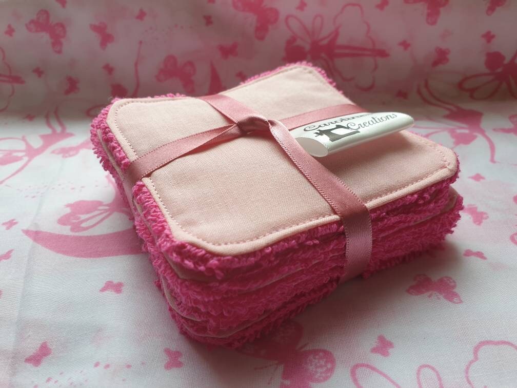 Reusable Cotton Face Wipes: Makeup Remover Pads, Pack of 6