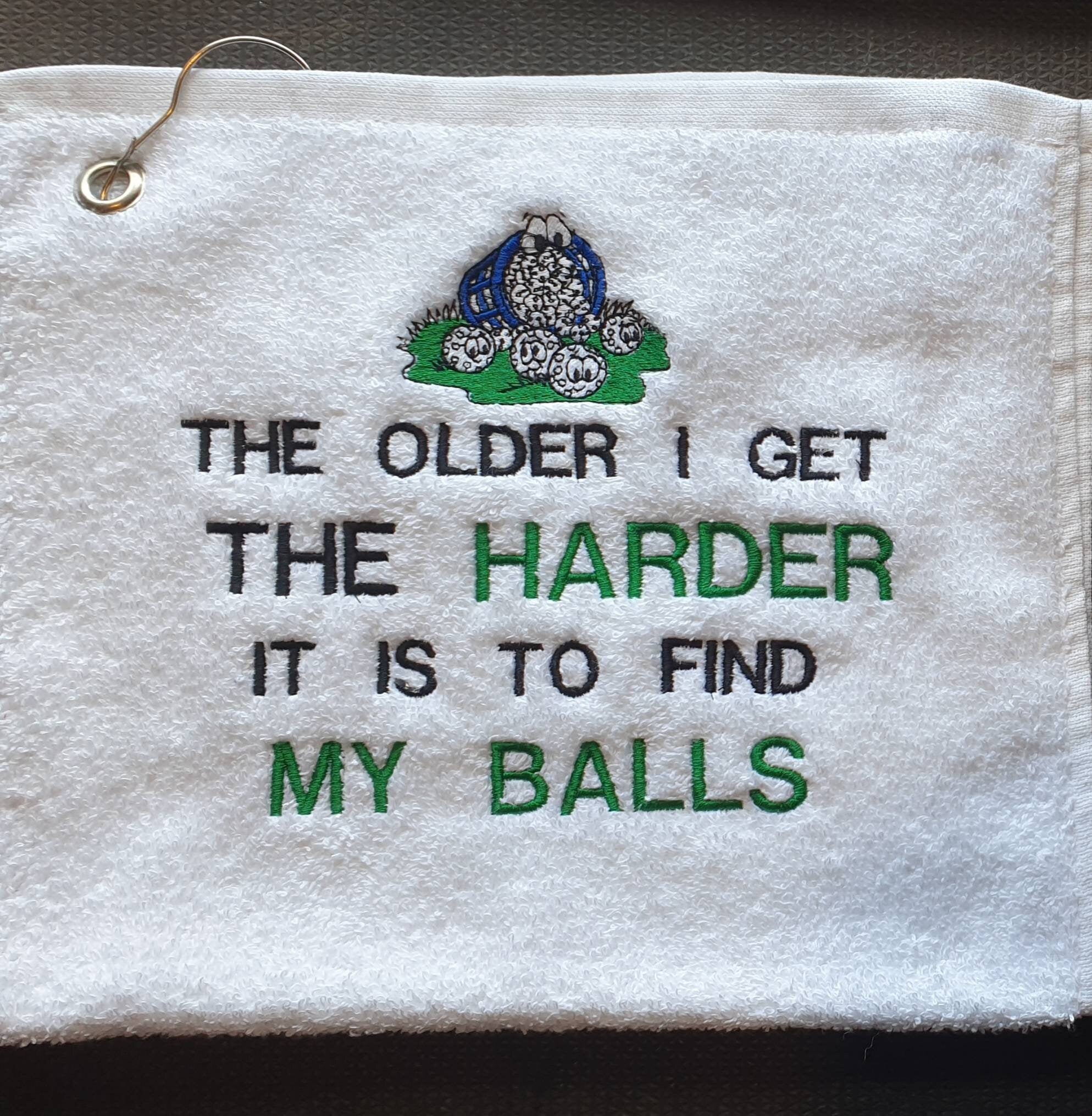 Fathers Day Gift , Custom Golf Towel , Personalised Golf Towel , Monogrammed Gift for dad ,