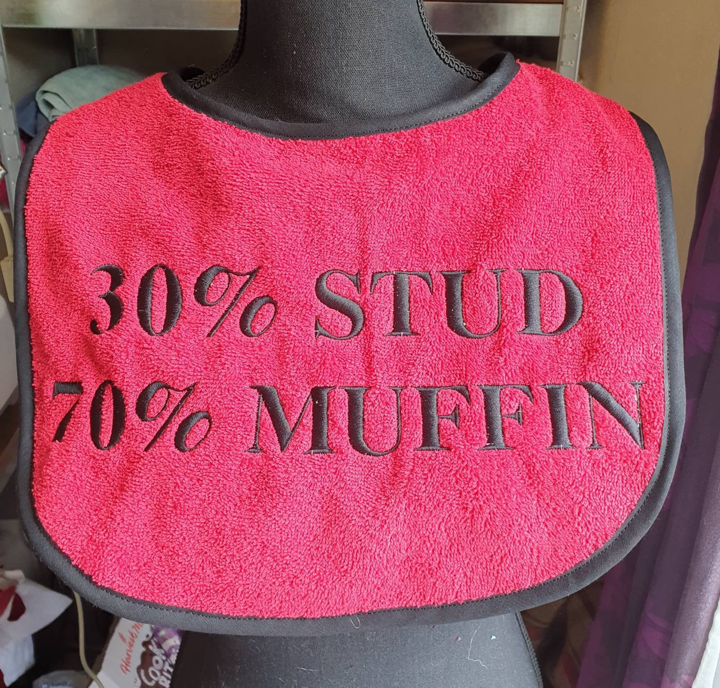 Large Breed Dog Bib: Terry Towel Slobber Bib, Newfoundland, St Bernard