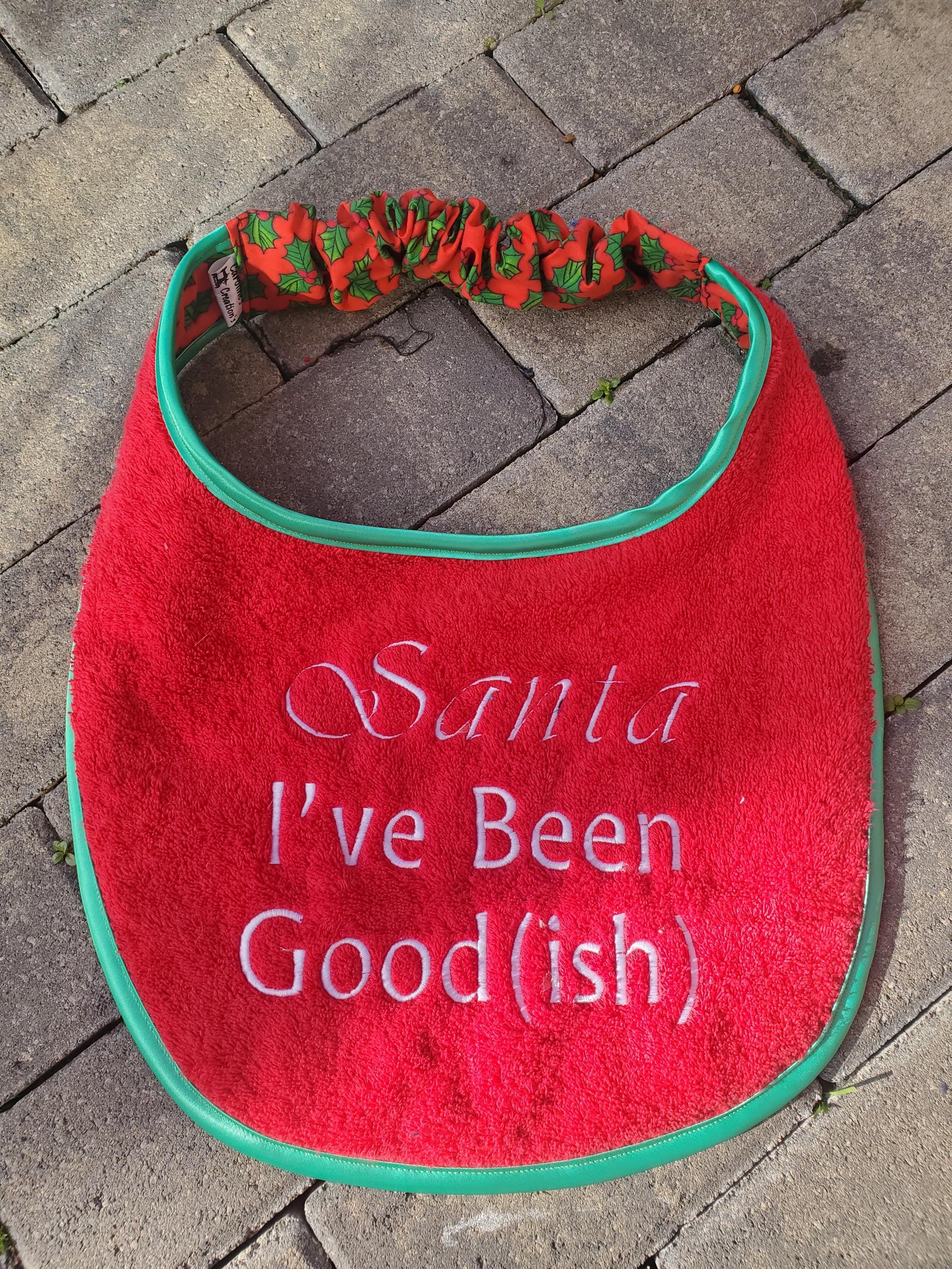 Personalized Large Dog Bib: Terry Towel Slobber Bib for Newfoundland
