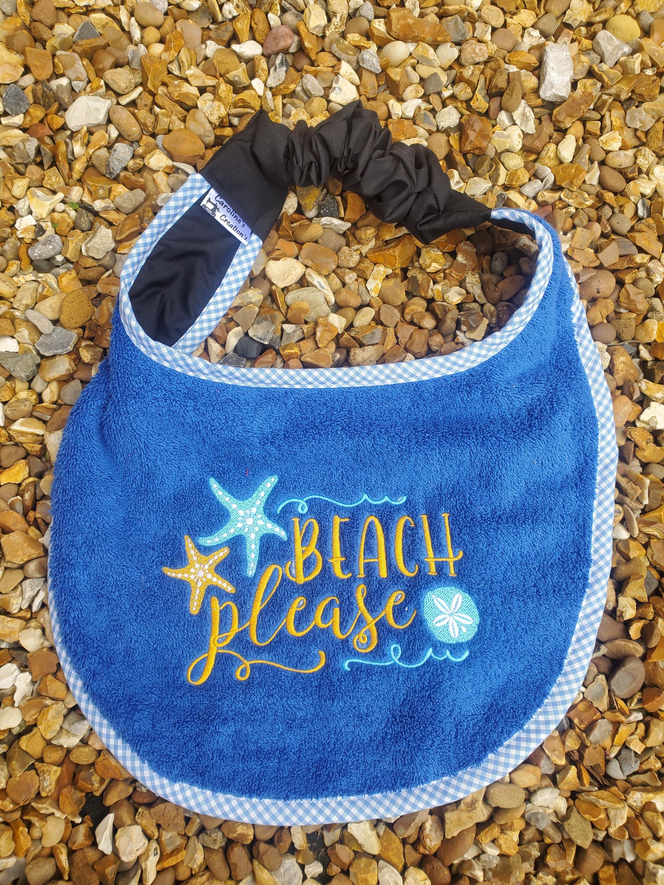 Personalized Large Dog Bib: Terry Towel Slobber Catcher