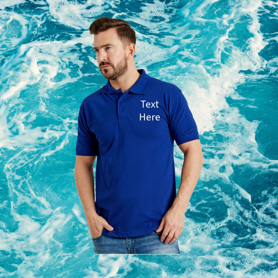 Personalised Embroidered Logo Polo Shirt - Custom Workwear Uniform UK | Business Branding