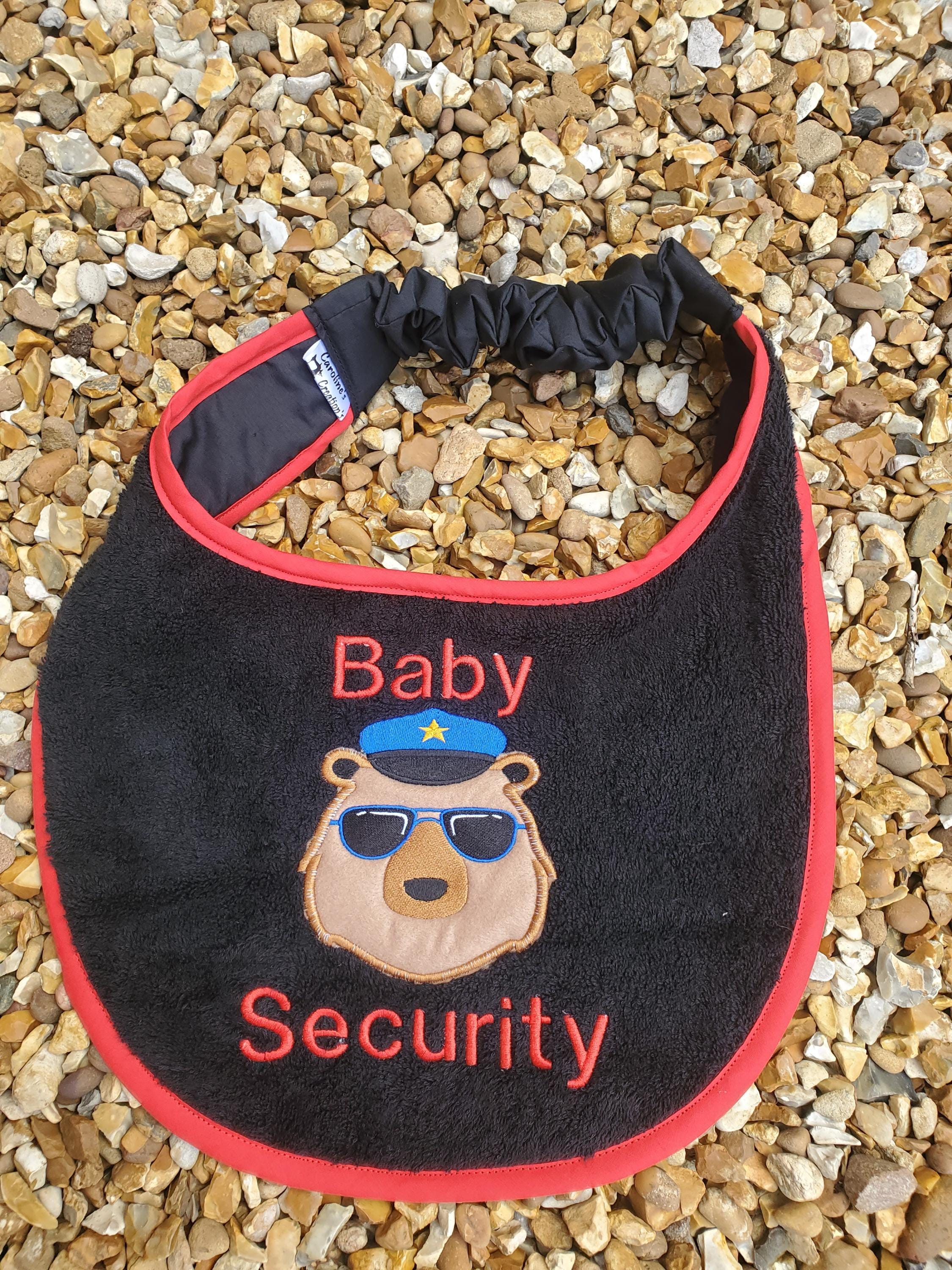 Personalized Large Dog Bib: Embroidered Glitter Terry Towel, Newfoundland Breed