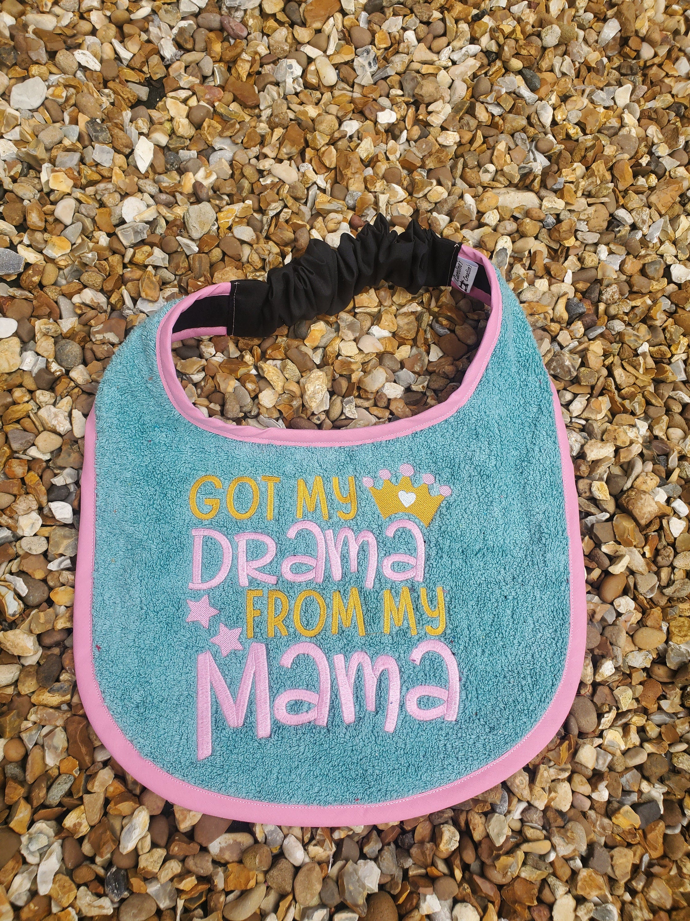 Personalized Large Breed Dog Bib: Terry Towel Slobber Catcher