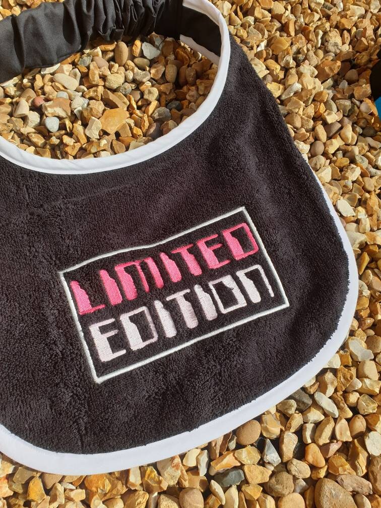 Large Breed Dog Bib: Terry Towel Slobber Bib, Custom Option