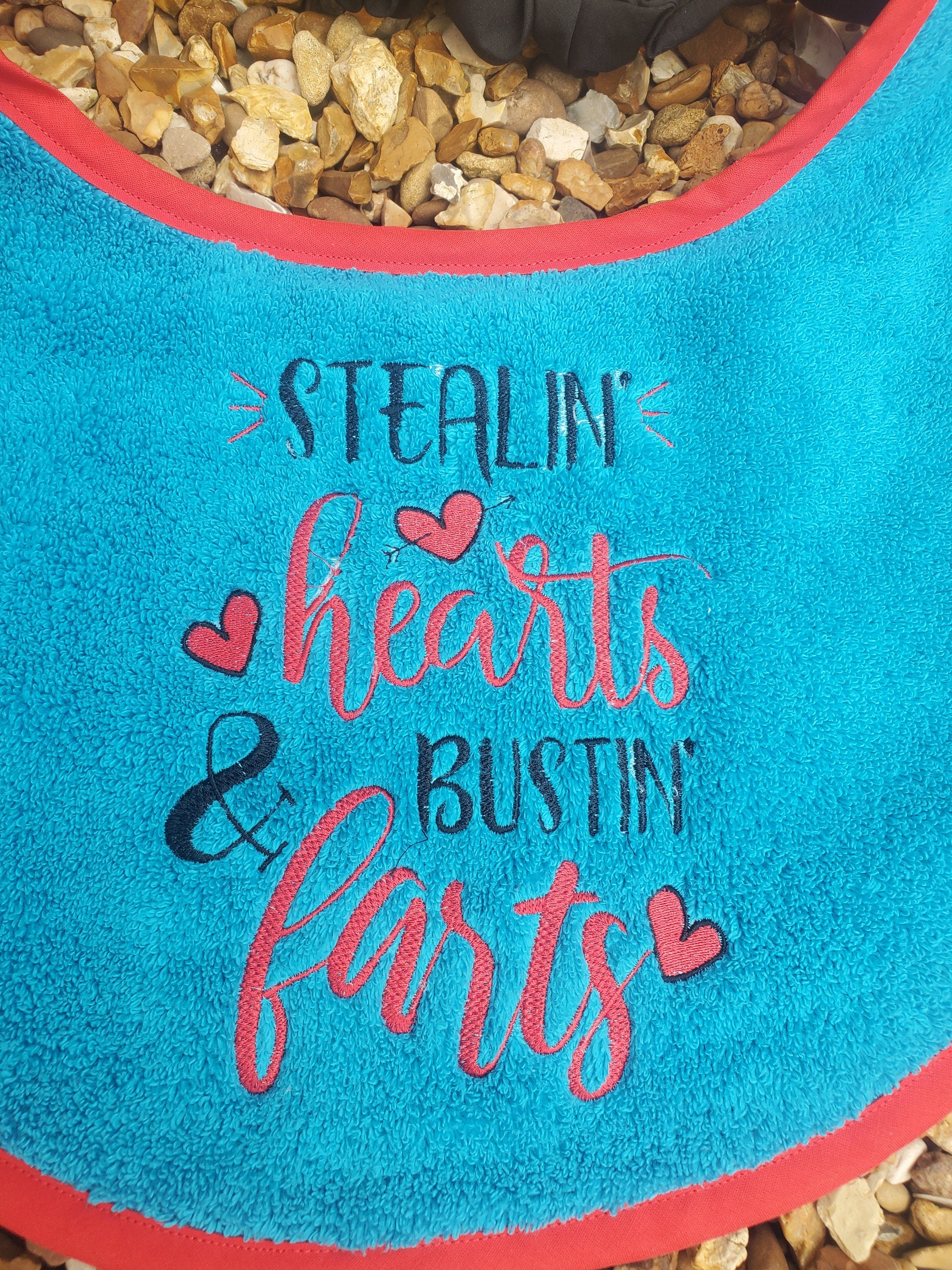 Large Breed Dog Bib: Absorbent Terry Towel, Newfoundland, Personalized