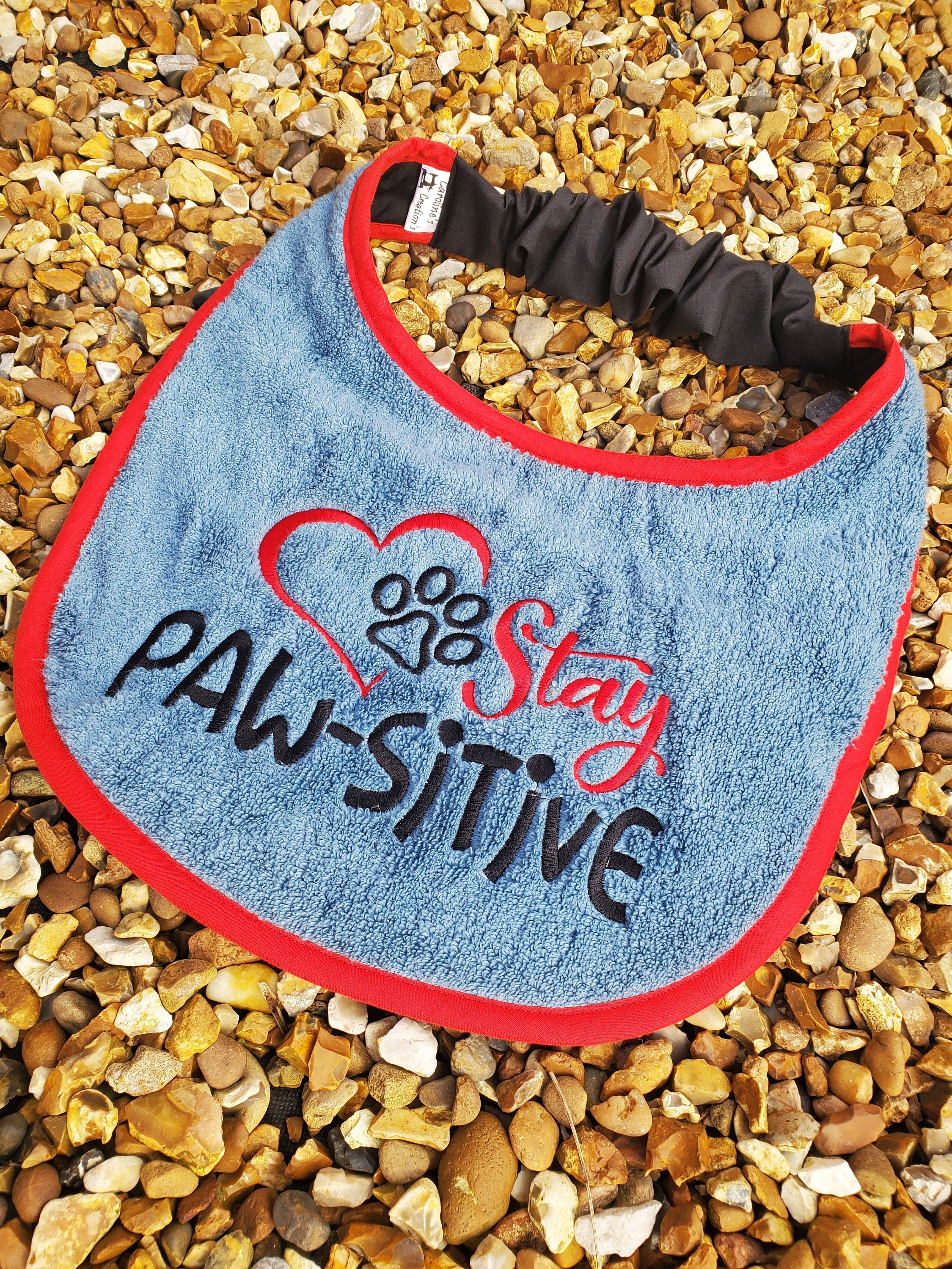 Large Breed Dog Bib: Absorbent Terry Towel, Newfoundland, St Bernard