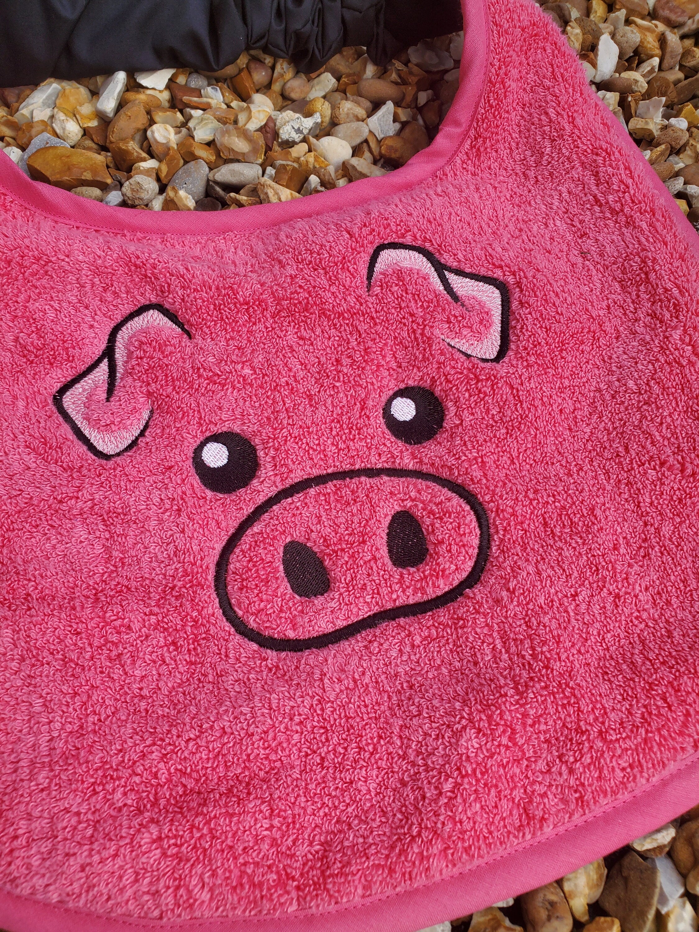 Large Breed Dog Bib: Absorbent Terry Towel, Custom Name Option