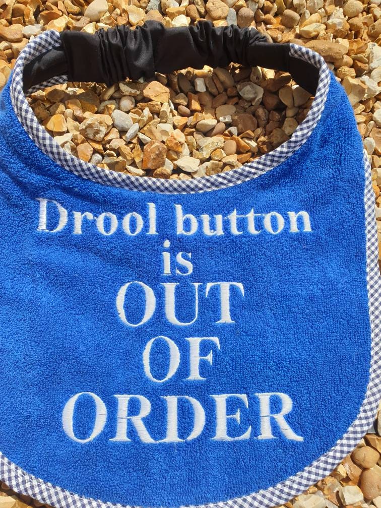 Large Breed Dog Bib: Absorbent Terry Towel, Newfoundland, Custom Option