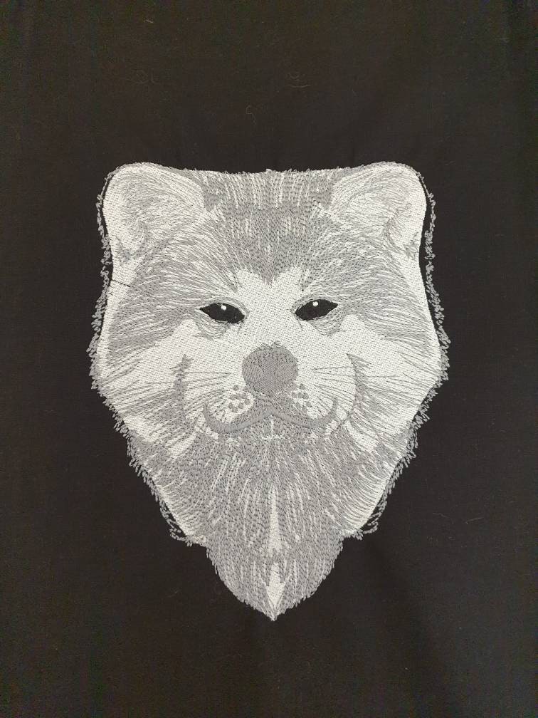 Akita Inu Embroidery Hoop Art: Japanese Dog Breed Decor