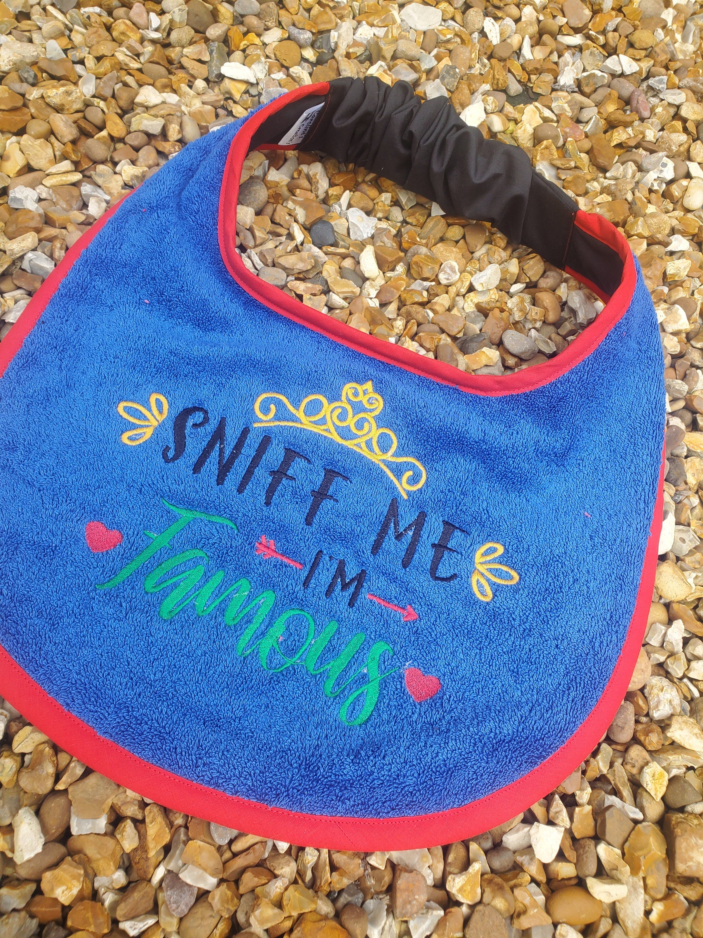 Large Breed Dog Bib: Terry Towel Slobber Catcher, Newfoundland Bib