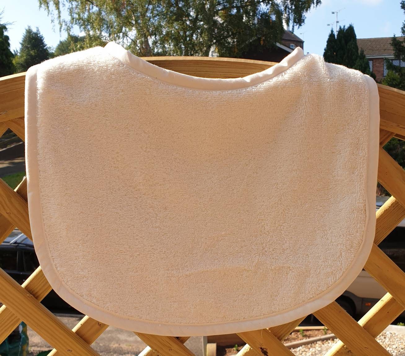 Organic Terry Towel Dog Bib: Large Breed Drool Catcher