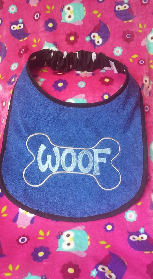 Large Dog Bib: Terry Towel Drool Bib for Newfoundland