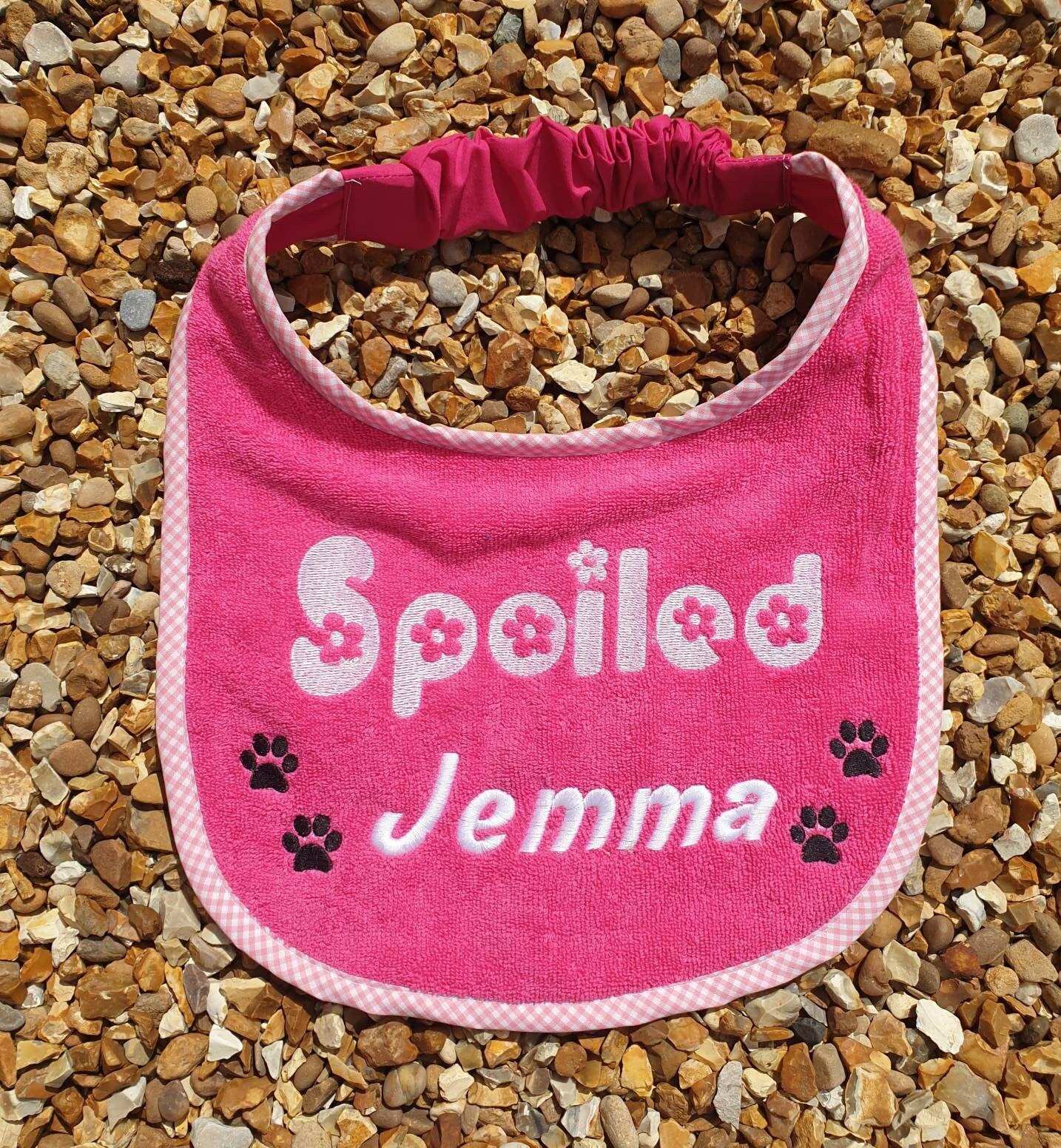 Large Breed Dog Bib: Terry Towel Drool Bib, Newfoundland St Bernard