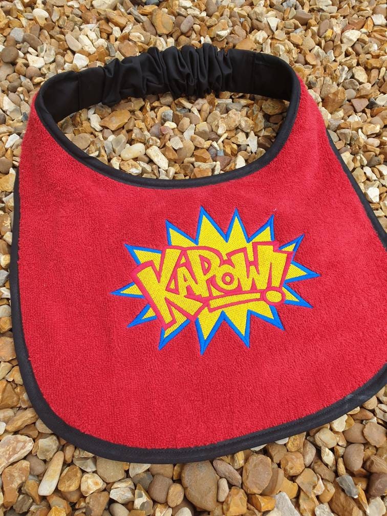 Large Breed Dog Bib: Absorbent Terry Towel, Newfoundland, St Bernard