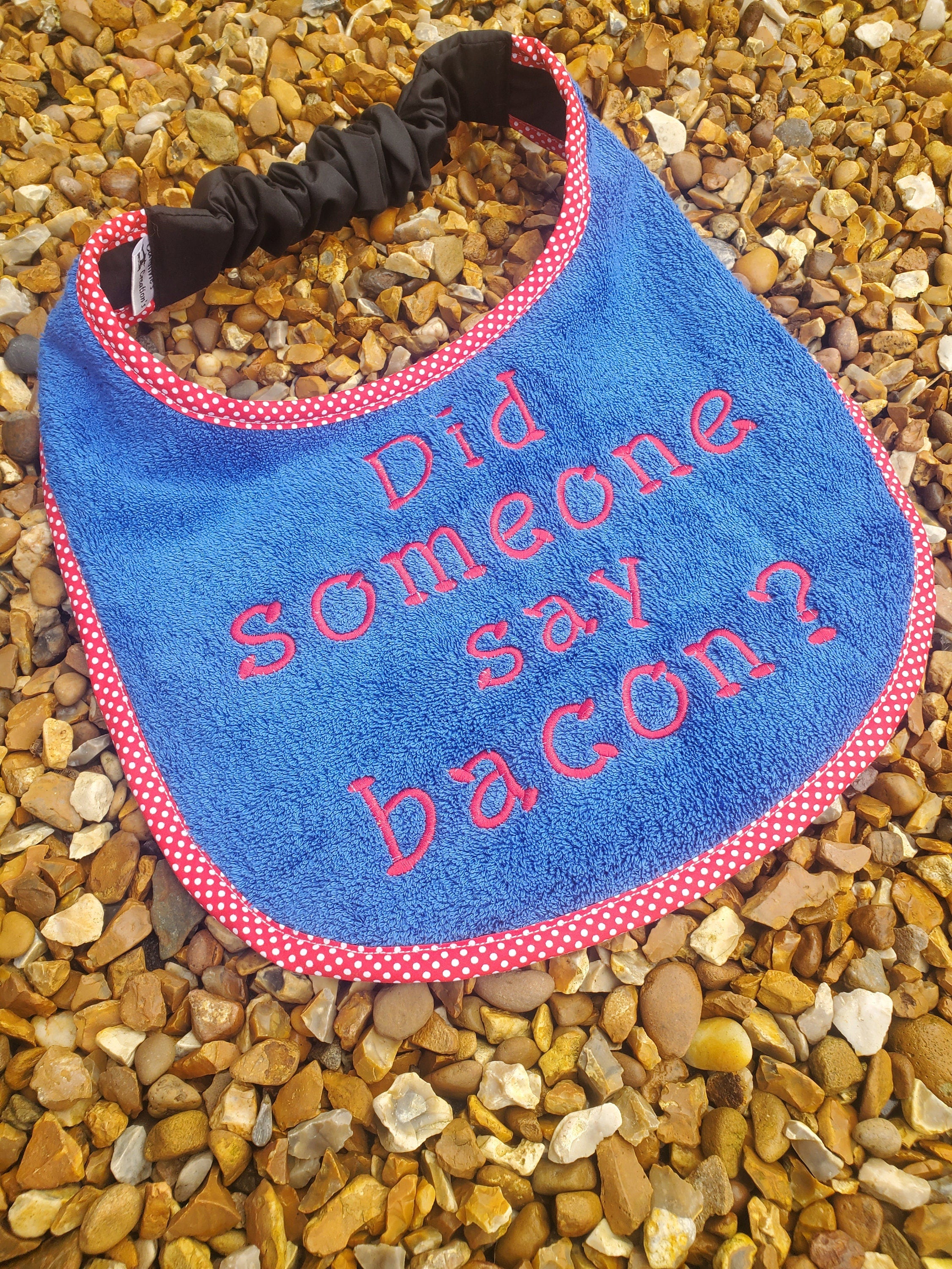 Large Breed Dog Bib: Terry Towel Slobber Catcher, Newfoundland Size