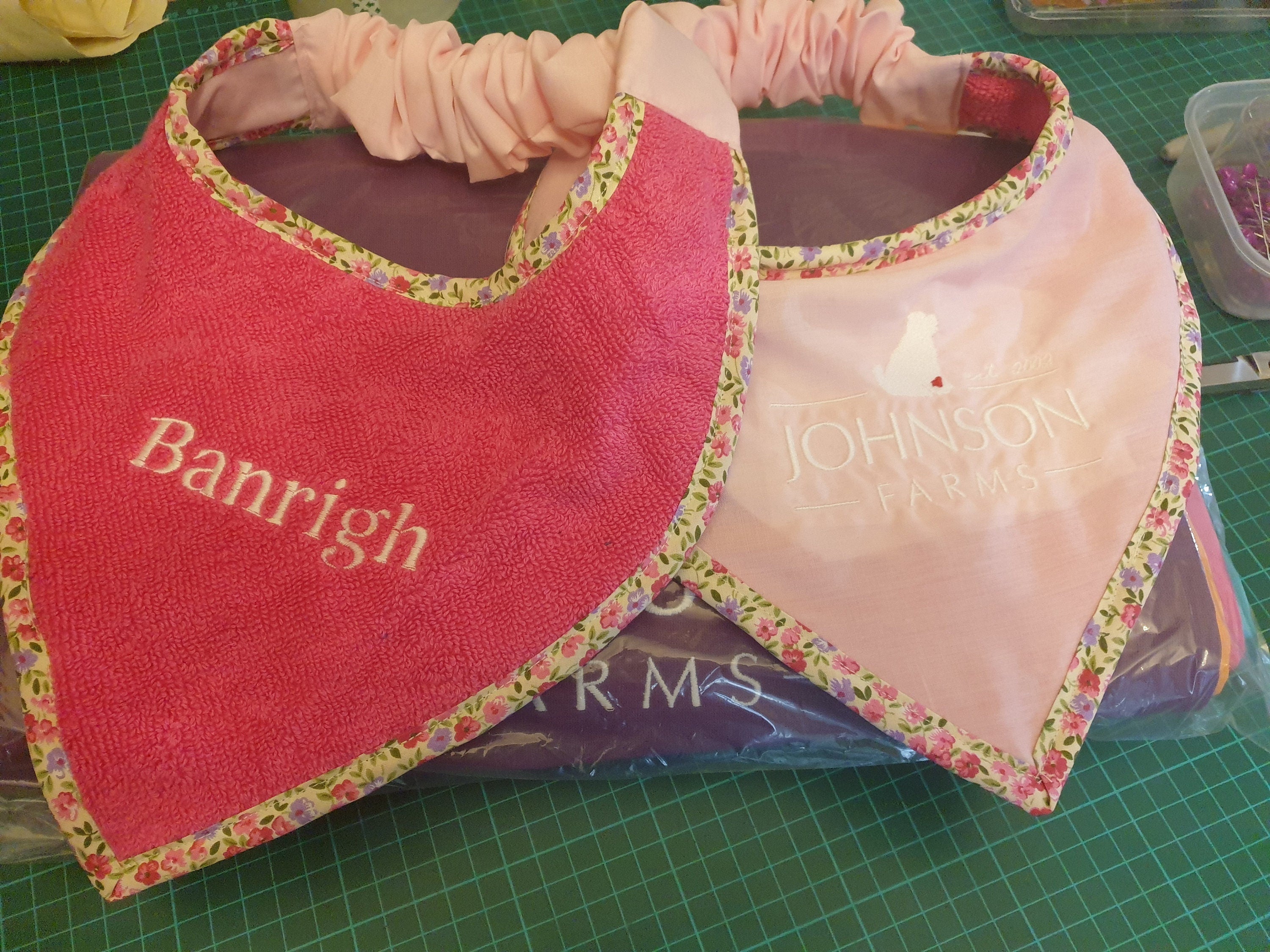 Personalized Puppy Bib: Terry Towel Drool Bib - Large Breed, UK Made