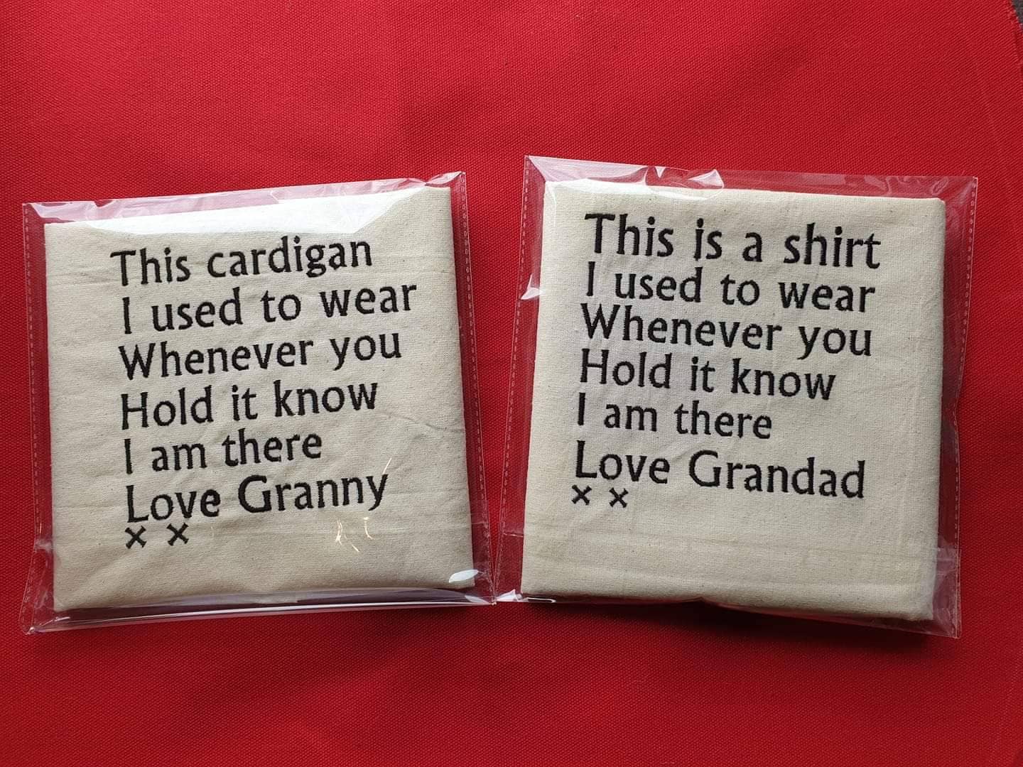 Embroidered Memory Cushion Pillow Patch: Personalized Keepsake