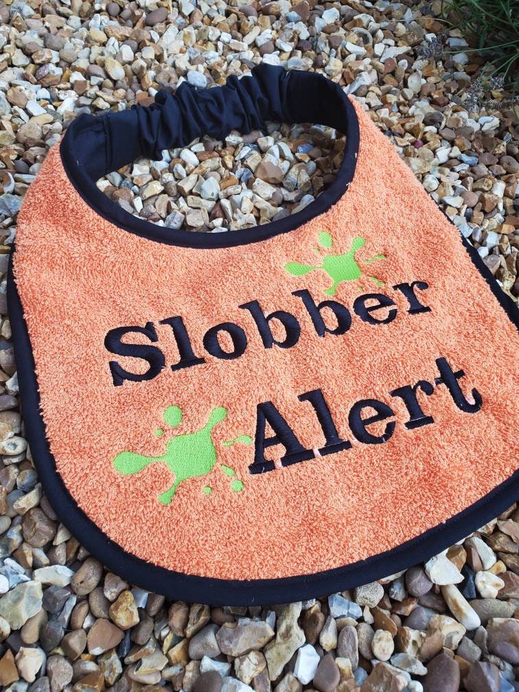Large Breed Dog Bib: Terry Towel Slobber Bib, Newfoundland, St Bernard